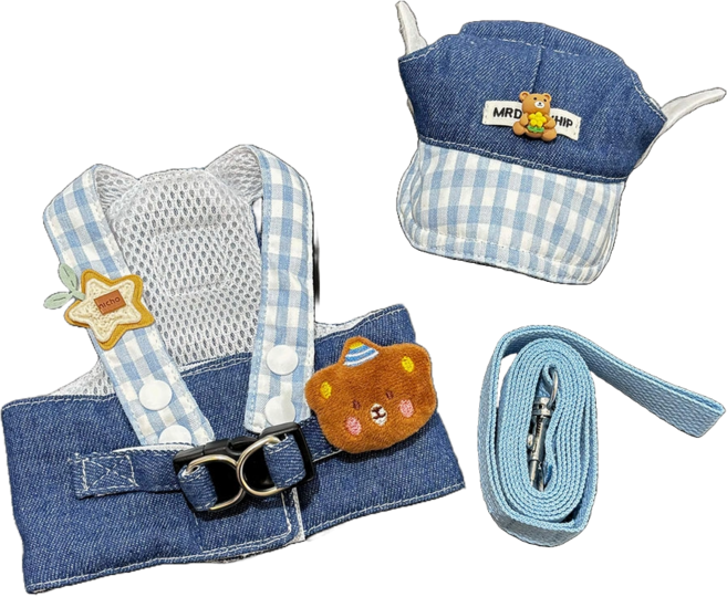 하니펫 강아지 귀요미 하네스 세트, 1세트, 곰