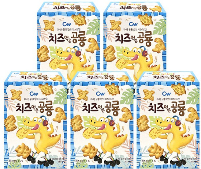 청우식품 치즈먹은 공룡, 60g, 5개
