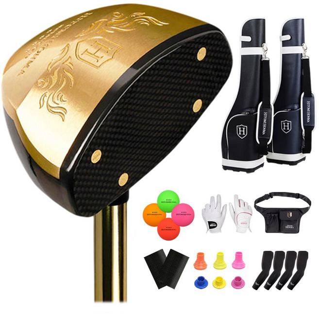 [파크골프 풀세트]25년형 협회인증 히토미 혼마 4스타 감나무 헤드 파크골프채, 85cm, 남성용 왼손 24호 2장, 1도