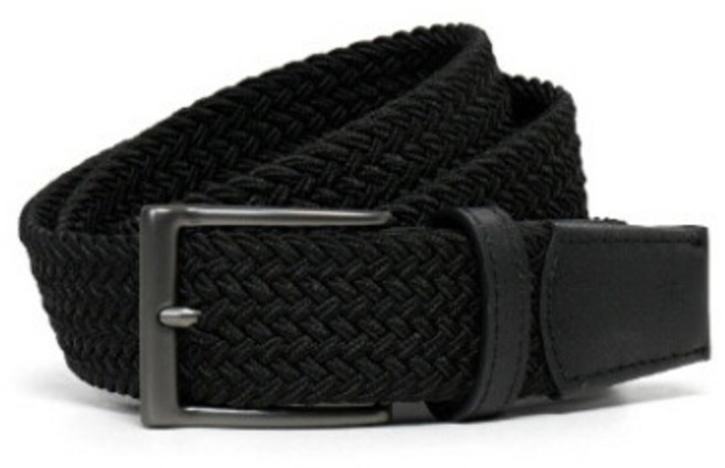 [와이드앵글] 골프벨트 KQJ WMP26Y02Z1 남성 CO 스트레치 웨빙 벨트 (Black), 사이즈:FREE, 상세 설명 참조