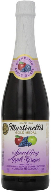 마르티넬리 스파클링 애플 그레이프주스, 750ml, 1개