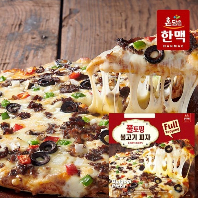 한맥 풀토핑 불고기피자 385g x 1개, 10개