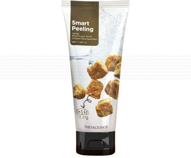 더 페이스샵 스마트 필링 허니 블랙 슈가 스크럽, 120ml, 1개