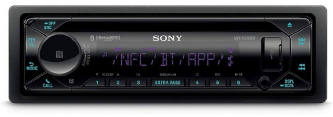 블루투스 CD 플레이어 USBAUX가 포함된 소니 MEX-N5300BT 카 스테레오 싱글 딘 라디오, Radio