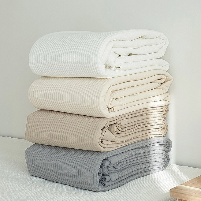 라비쉬앳홈 항균 60수 순면 피그먼트 이불 사계절 침대패드, Q/K(170×210)+고정밴드 추가, 4.그레이