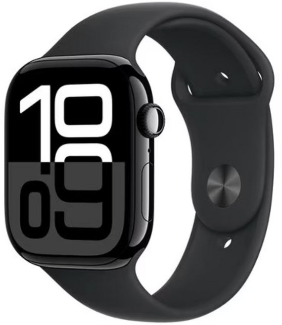 애플워치 시리즈 10 알루미늄 2024, GPS, 46mm, 제트블랙