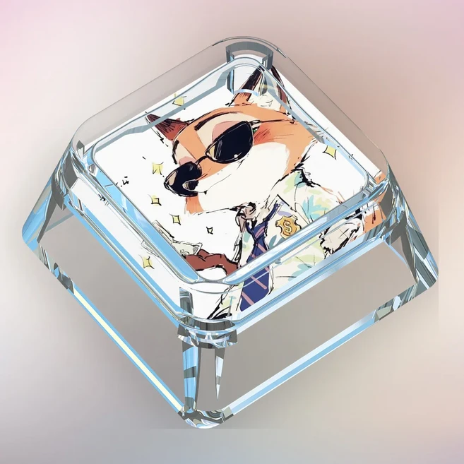 올스토어 Zootopia 애니메이션 테마 키캡 기계식 키보드 XDA 높이 1개 PC 게임 수집 선물 맞춤형, 07 28-FM