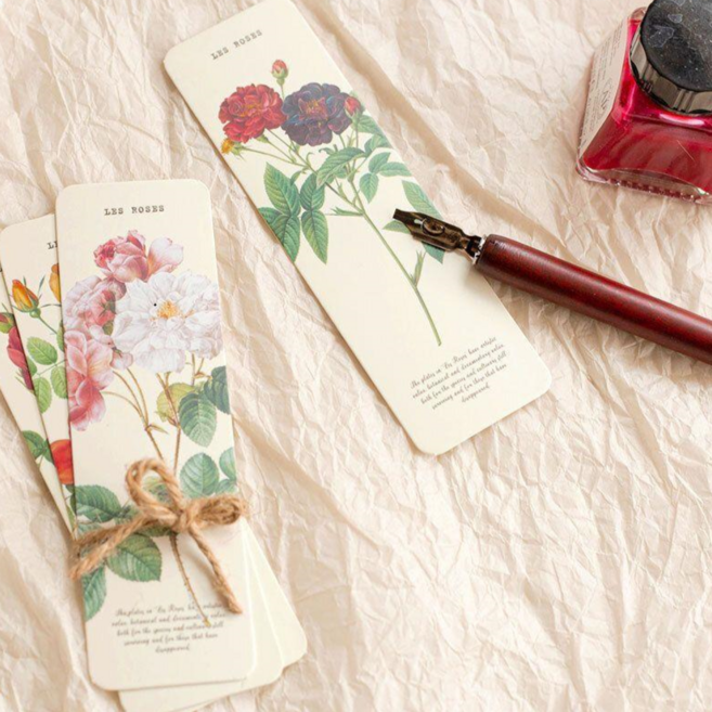 캐시파워 북마크 28장 책갈피 북마크팩 예쁜책갈피, 1개, 로즈