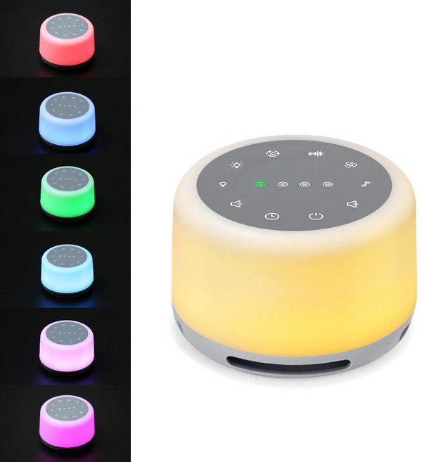 휴대용 수면기 데스크탑 화이트 노이즈 사운드 머신 수면용 소리 타이머, 1개