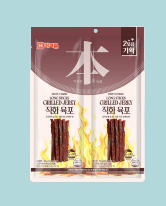 머거본 롱스틱 직화육포 180g 6개