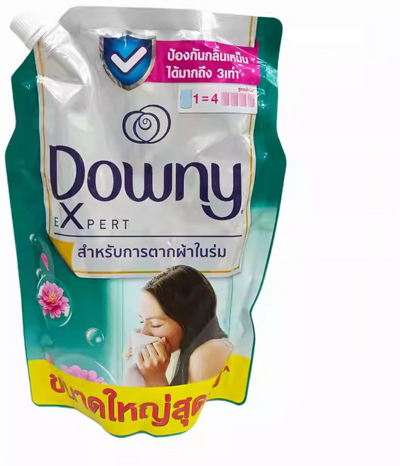 태국 다우니 섬유유연제 자스민향 멀베리 소프트 프레쉬 플라워향 오리지널 정전기 방지 실내건조 케어 솔루션 1L, 1개