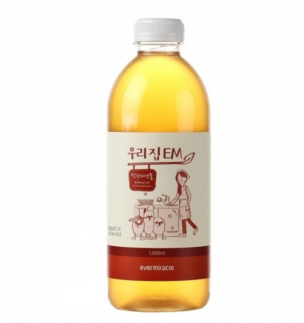 [수아트다이] 우리집 EM 1000ml 가정용 맑은 이엠 활성액 발효액 용액 수질 정화, 1L, 1개