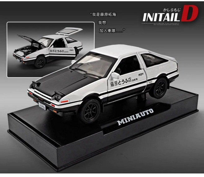MINIAUTO 藤原豆腐 AE86 模型車, 1個