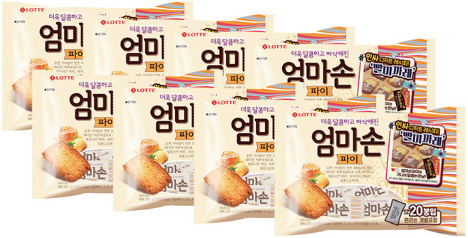 롯데 엄마손파이 (20입) 254g x 8개