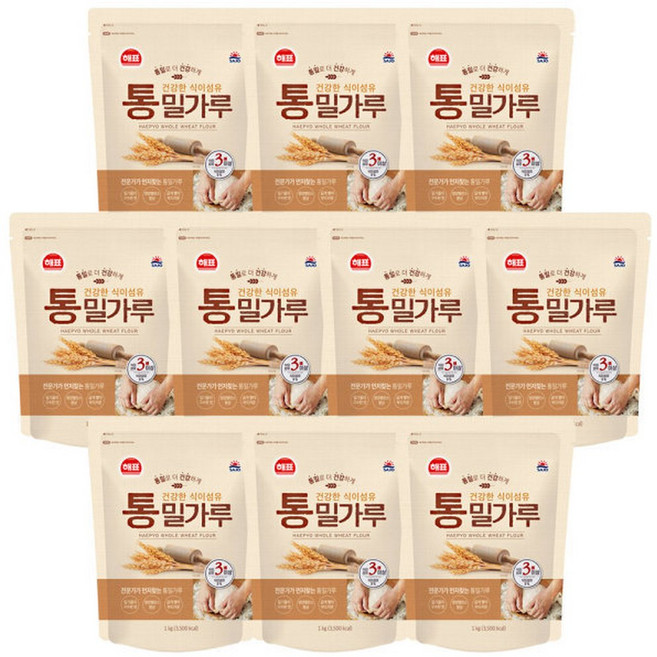 사조 해표 통밀가루 1kg x 10개