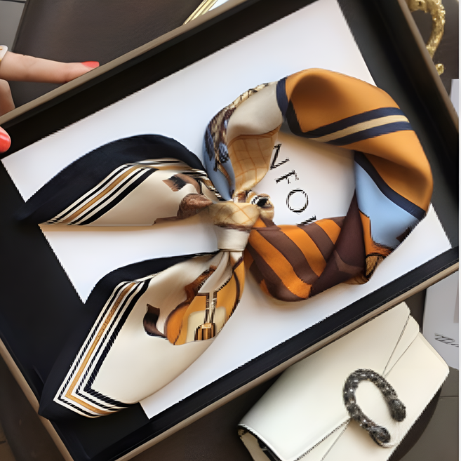 돈쭈모니 봄가을 라이트 럭셔리 여성 데일리 쁘띠스카프 3종세트