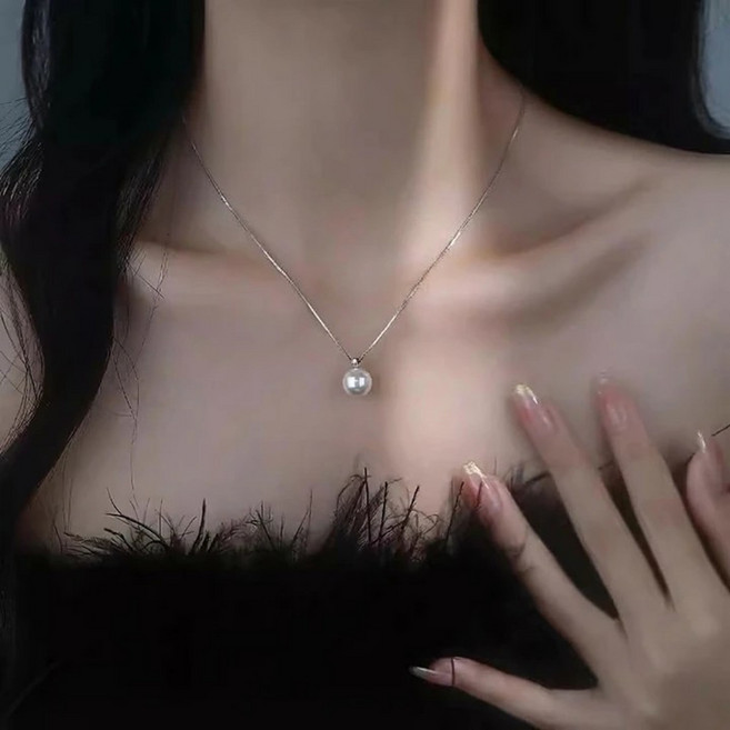 L'APOGIER(라포지에) 여성 심플 진주 목걸이