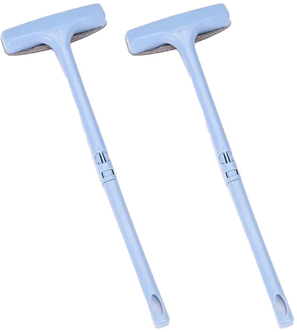 마벨인홈 먼지흡착 방충망 청소 먼지제거 막대 브러쉬, 블루, 2개