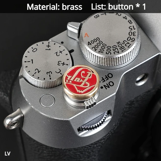 호환 후지 XT5 XS20 X100V 카메라 액세서리용 메탈 셔터 버튼 보호 캡, 16 9 Button Screw type