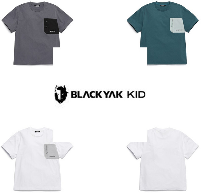 [블랙야크키즈] 오버핏의 기능성 반팔티셔츠 BK타스코티셔츠OV 1BKTSM4916