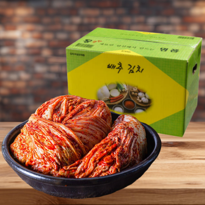 옹골찬 배추 김치 중국산 선택3)명품포기김치 10kg 종이박스, 1개