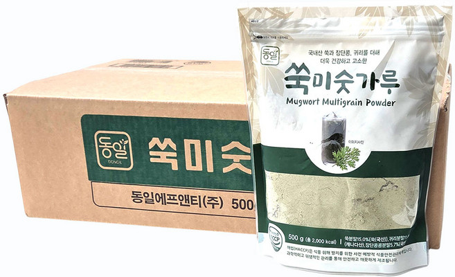 새마원 HACCP 국산 쑥미숫가루 500g 식사대용 무설탕 라떼 분말 재료, 12개