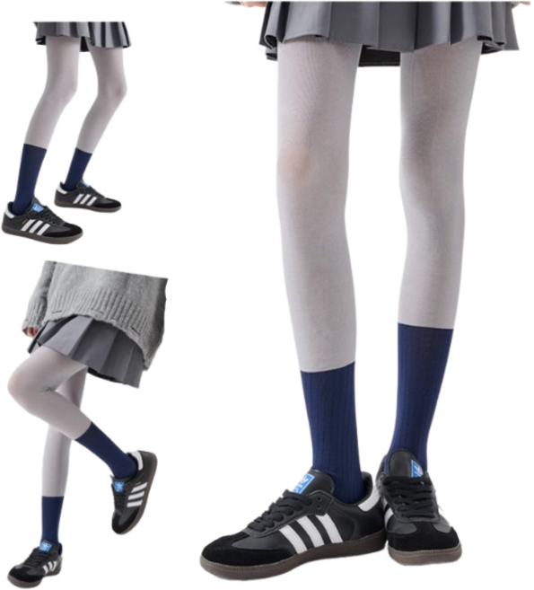 4컬러 투톤 스타킹 반반 팬티 스타킹