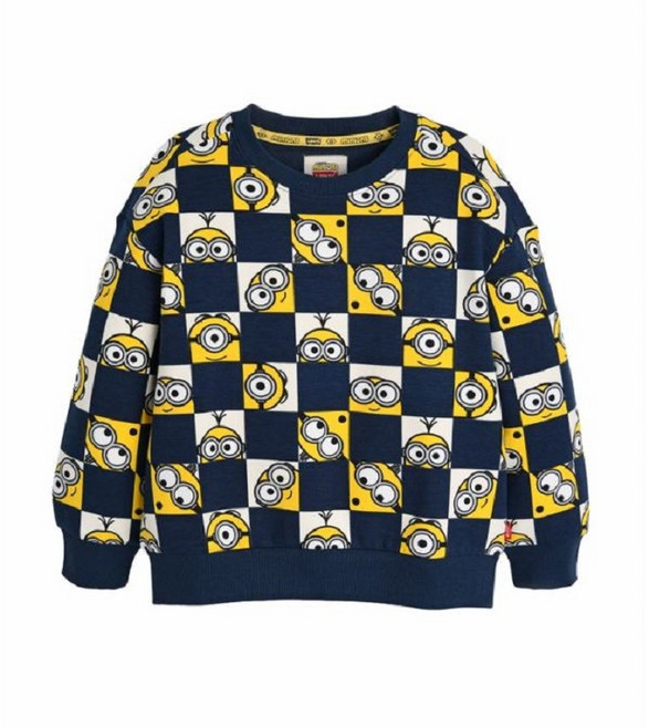 리바이스키즈 미니언즈체커보드풀오버 (주니어) V243SW358P 리바이스키즈 리바이스티셔츠 리바이스 리바이스맨투맨 주니어맨투맨 키즈맨투맨 주니어티셔츠