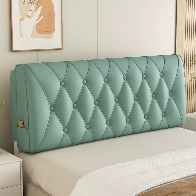 침대 보드 보호 천갈이 프레임 범용 스트레치 북유럽, 다이아몬드-풀색