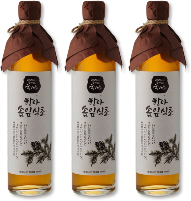 항아 솔잎식초, 3개, 500ml