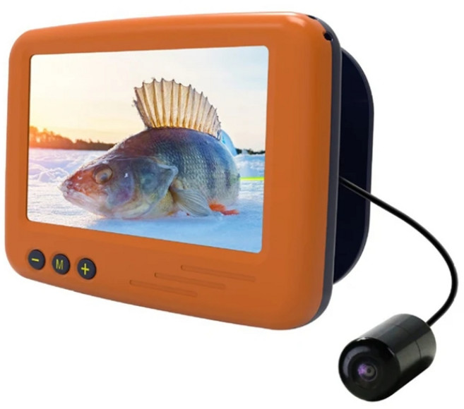 DoSee 충전식 4.3인치 낚시 카메라 수중 어군 탐지기 15m 케이블 145도 시야각, 1세트, 오렌지, 단일 모델