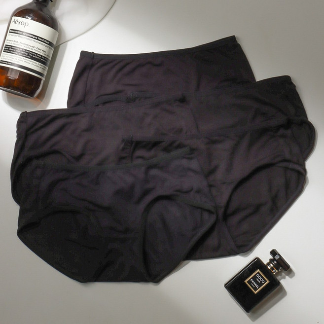 [애프터문] 5매세트 부드러운 데일리 순면 뱀부 팬티세트 m1908s