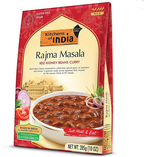 키친오브인디아 붉은 강낭콩 커리(라즈마 마살라) 285g, 1개