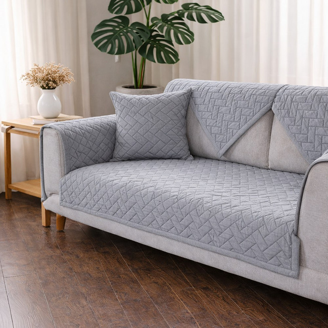 마레인 순면 소파패드 논슬립 쇼파매트 덮개