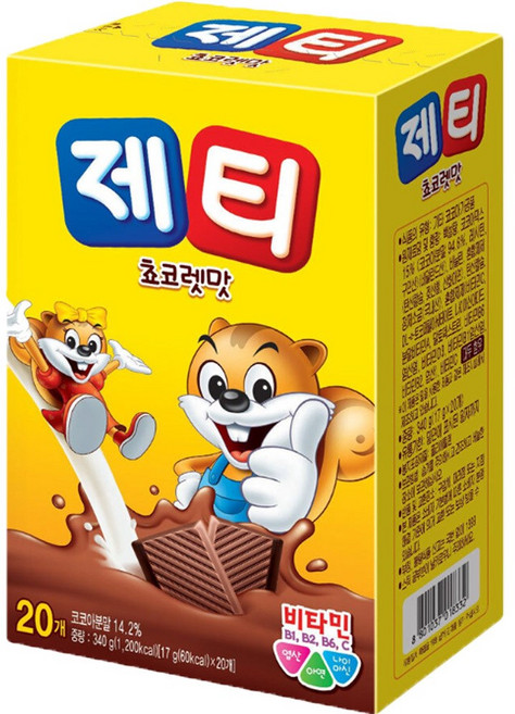 제티 초코 코코아분말, 17g, 20개입, 1개