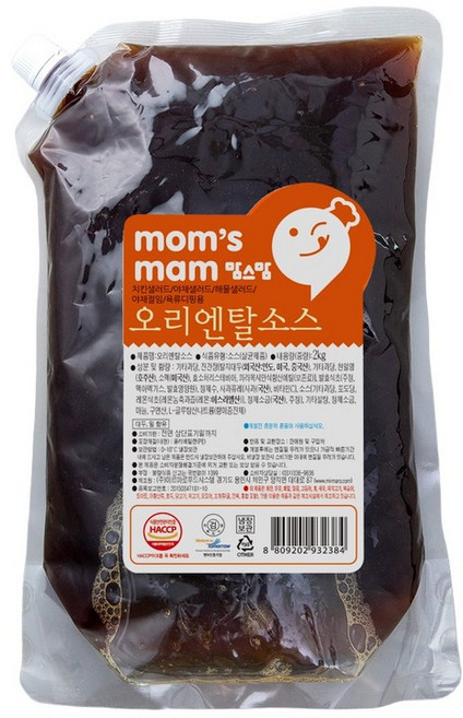 맘스맘 오리엔탈소스 2kg 5개