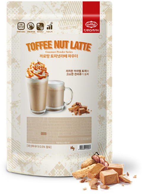 까로망 토피넛라떼 파우더, 1kg, 1개입, 1개, 1kg