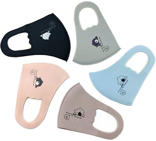 블루스타 유아동 3D패션마스크 3~10세 네오플렌마스크 여름마스크 유아 아동 키즈 마스크 면마스크 천마스크 어린이집 단체선물