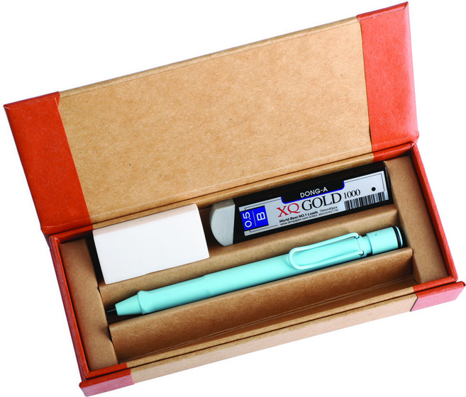 한정수량 라미 사파리 아쿠아스카이 샤프 뉴케이스 샤프심+지우개+하드케이스 무료각인, (선물포장)뉴케이스 아쿠아스카이샤프세트