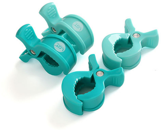 미라클베이비 다용도 유모차집게 블랭킷 클립 집게 4p, 그린, 4개