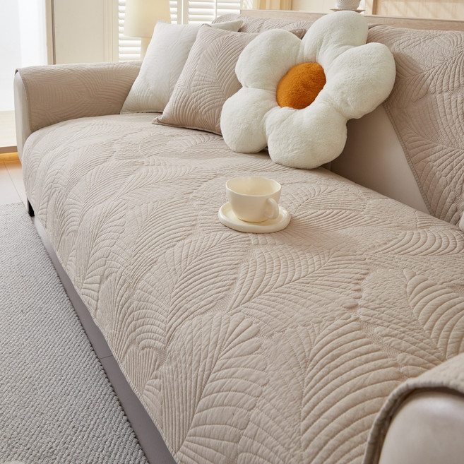 모던 순면 부드러운 미끄럼 방지 사계절 소파 패드