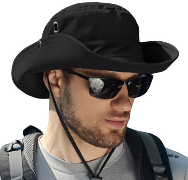 매니셀 남녀공용 등산모자 아웃도어 캠핑 방수 스포츠 레져, 블랙