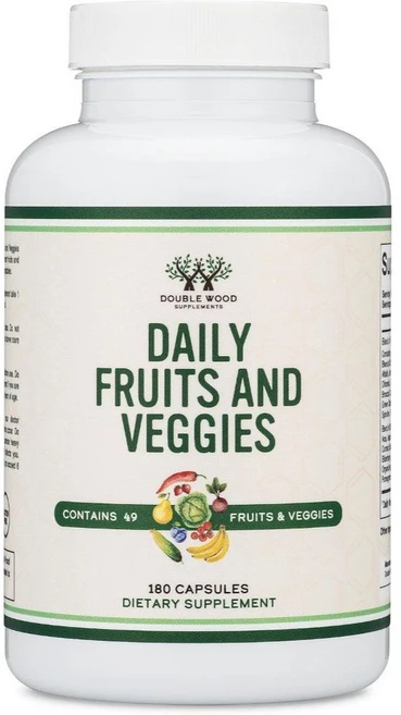 더블우드 데일리 푸르트 앤 베지 Daily Fruits and Veggies 180캡슐, 1개, 180정 - 쿠팡