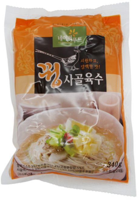 미농식품 네이버푸드 꿩사골육수 냉면육수 (340g), 340g, 1개