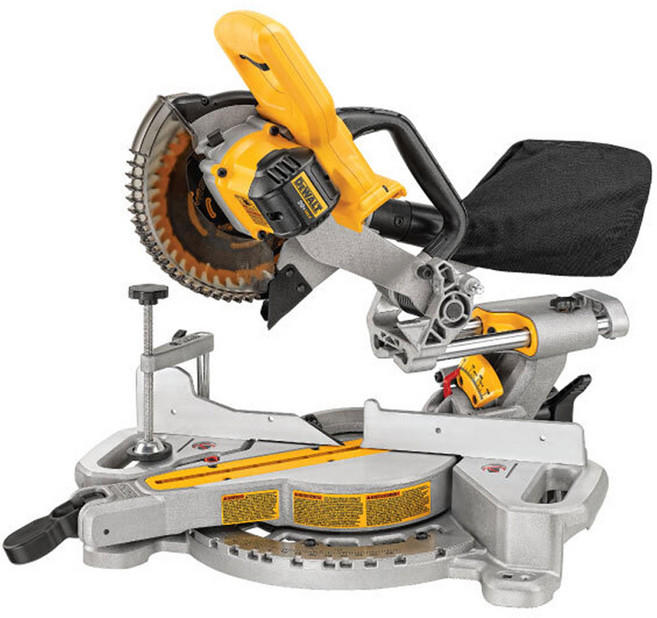 DEWALT 디월트정품 20V 충전 슬라이딩 각도절단기 베어툴 DCS361N (184mm), 1개