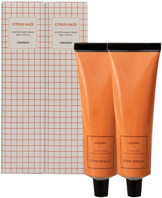 써티파이브모먼트 퍼퓸 핸드크림 손주름크림 시트러스향, 2개, 50ml
