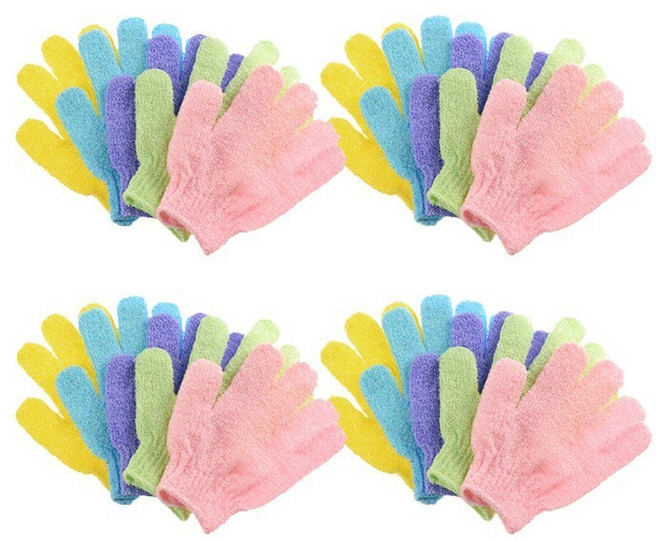 목욕 샤워 바디스크럽 파이브핑거 때타월, 1개, 랜덤발송, 10개입