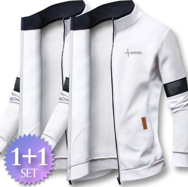 블루포스 제네타 하이넥 집업 1+1세트 남자 트레이닝 점퍼 겨울 남성 츄리닝 자켓