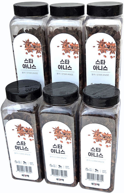 새마원 쿡앤딱 스타아니스 팔각향 홀 180g 오향 동파육 뱅쑈 족발 팔각회향 마라탕, 6개