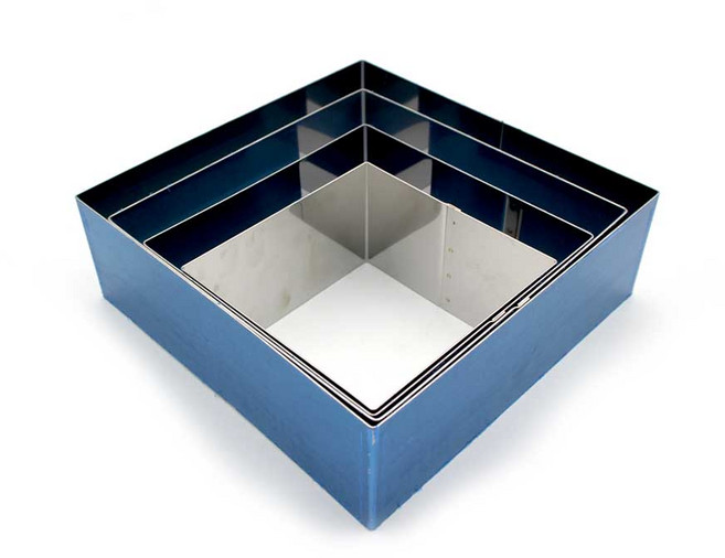 사각 떡케이크틀/6cm/무스링/모양틀/케익틀, 1개